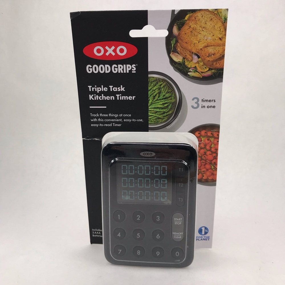 OXO Good Grips Digital Triple Kitchen Timer Black